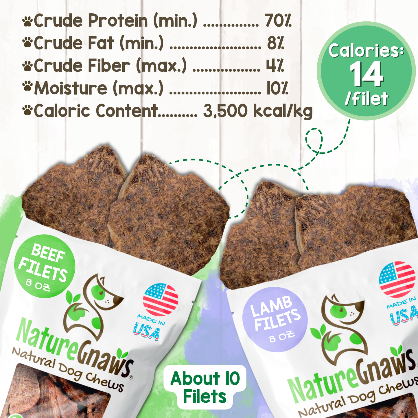 USA Lung Filets Natural Soft Training Chews