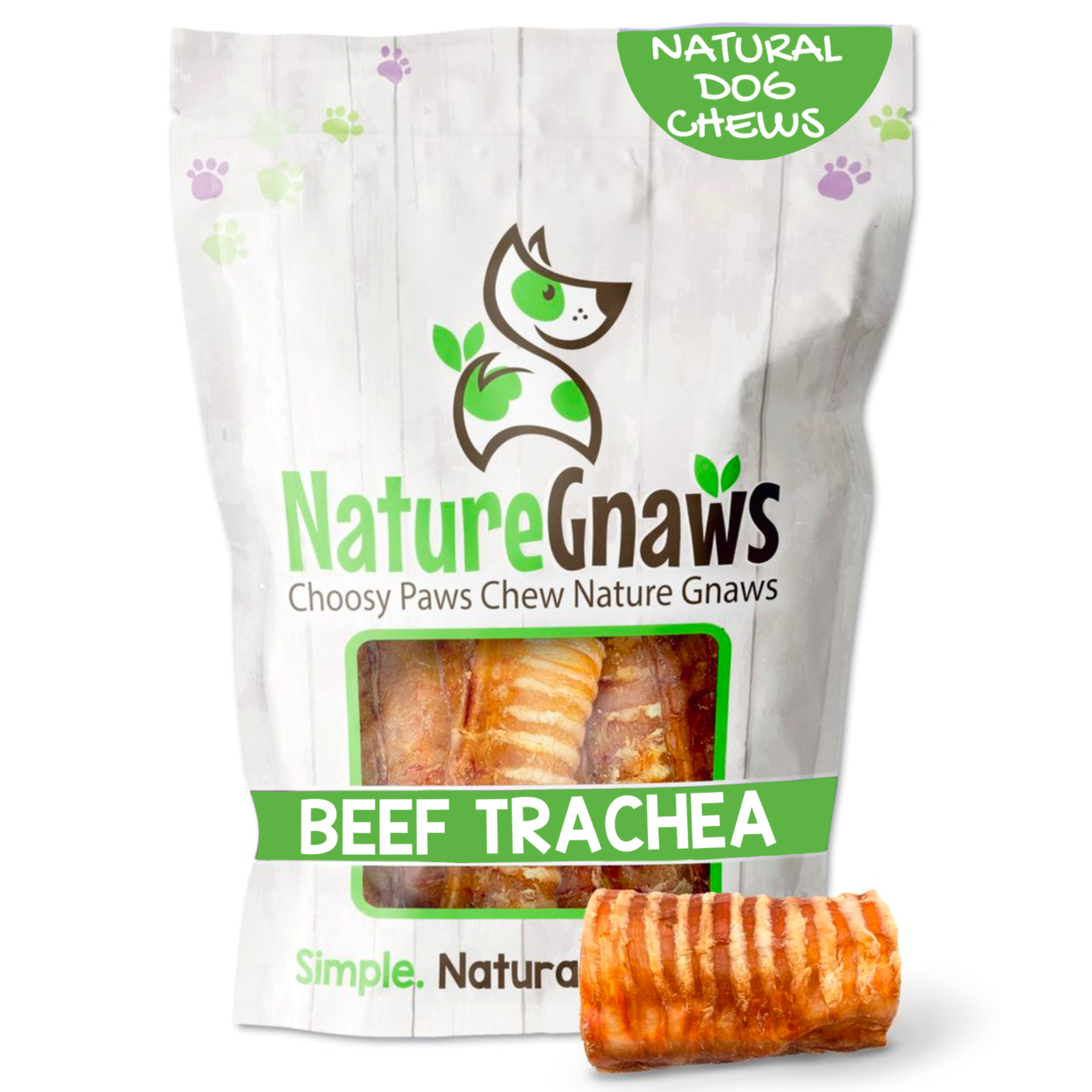 Nature Gnaws Tripe Twists For Dogs - 10 Pack, Natural Beef Chews, Rawhide-Free