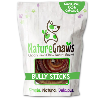 Beef Bully Coil Natural Long-lasting Dental Chew