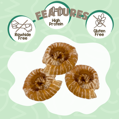 Natural Beef Trachea Balls Long-Lasting Dental Chew