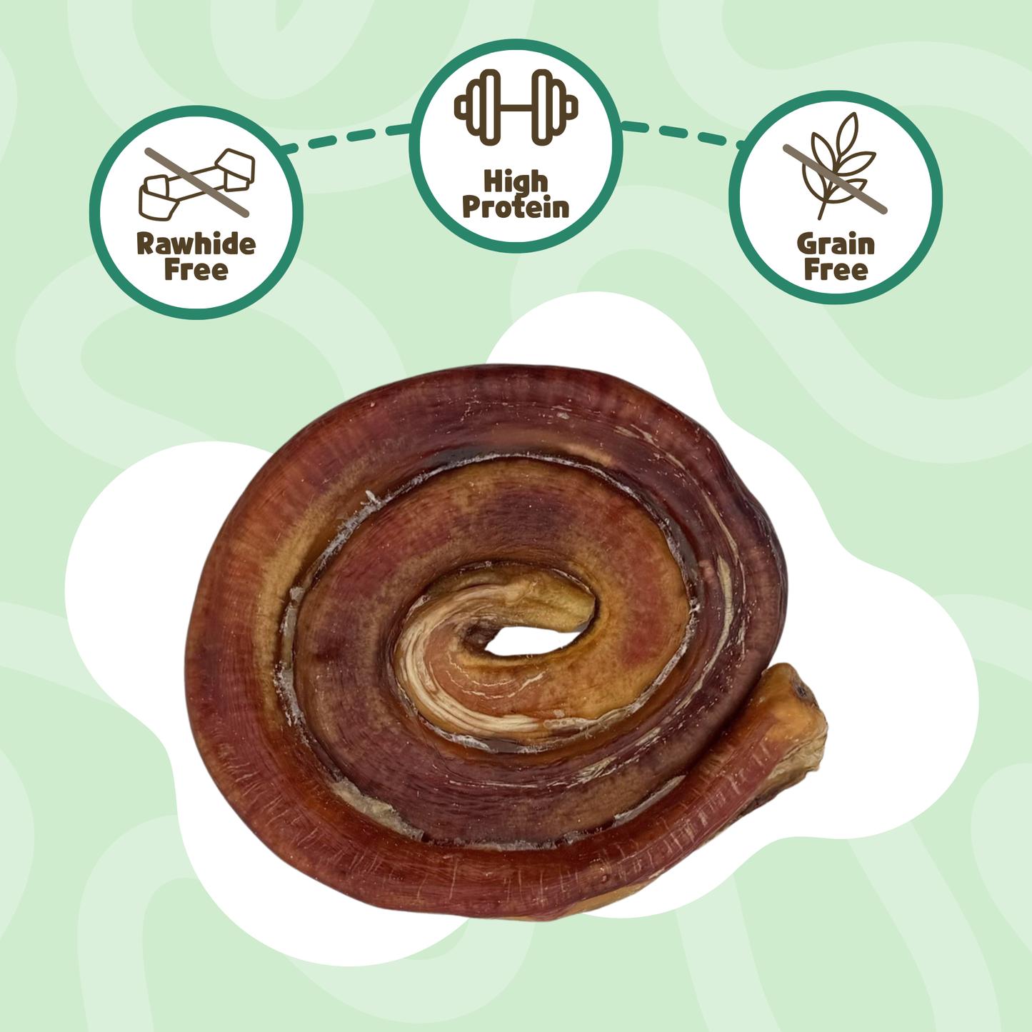 Beef Bully Coil Natural Long-lasting Dental Chew