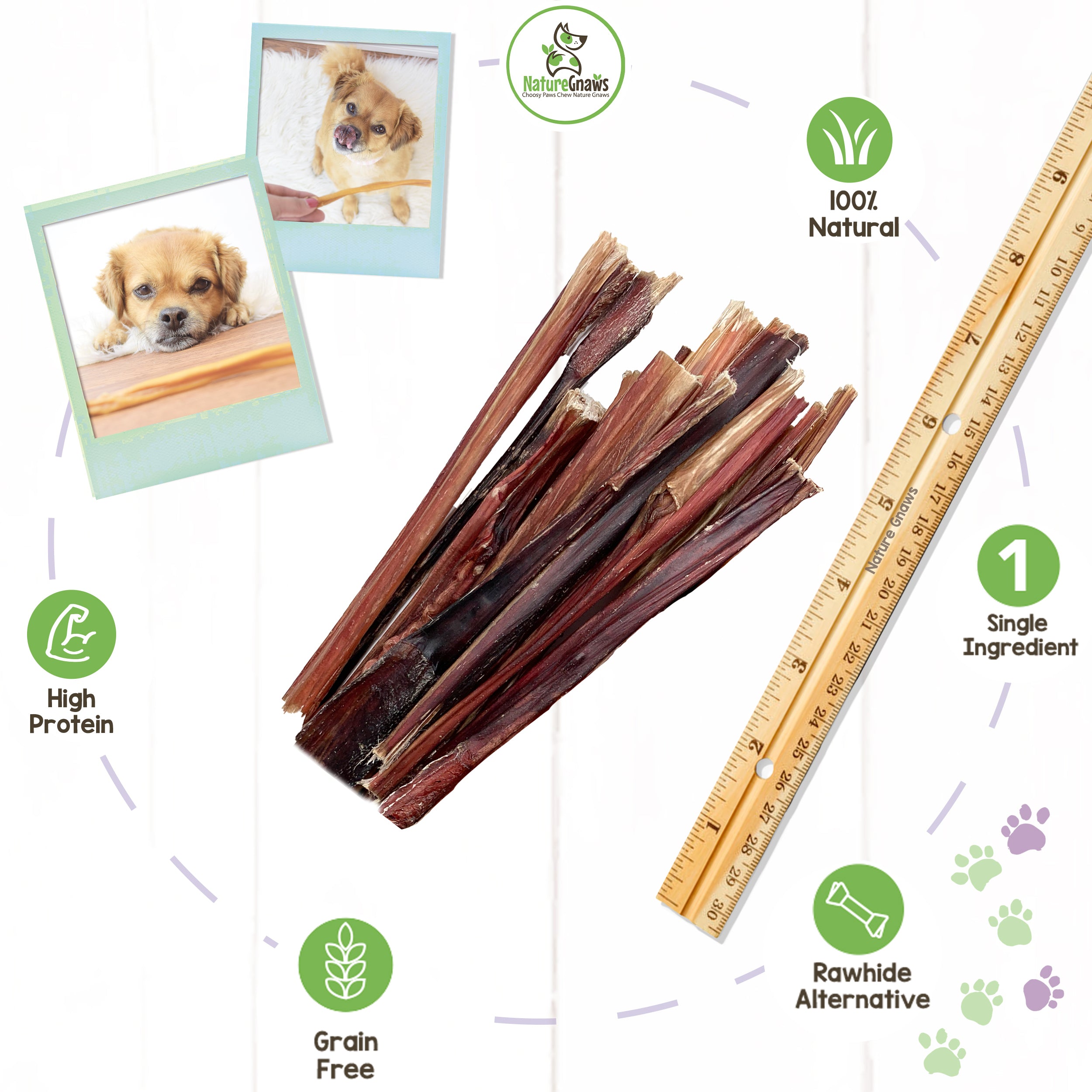 Nature gnaws clearance small bully sticks