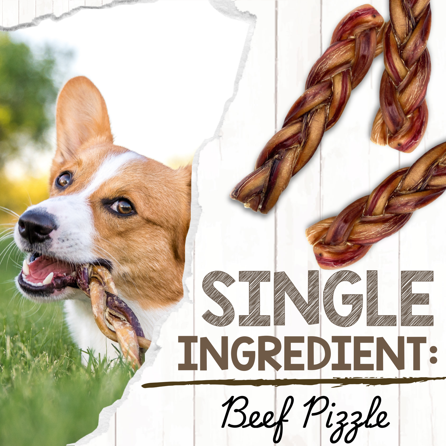 Braided Bully Sticks 5-6"