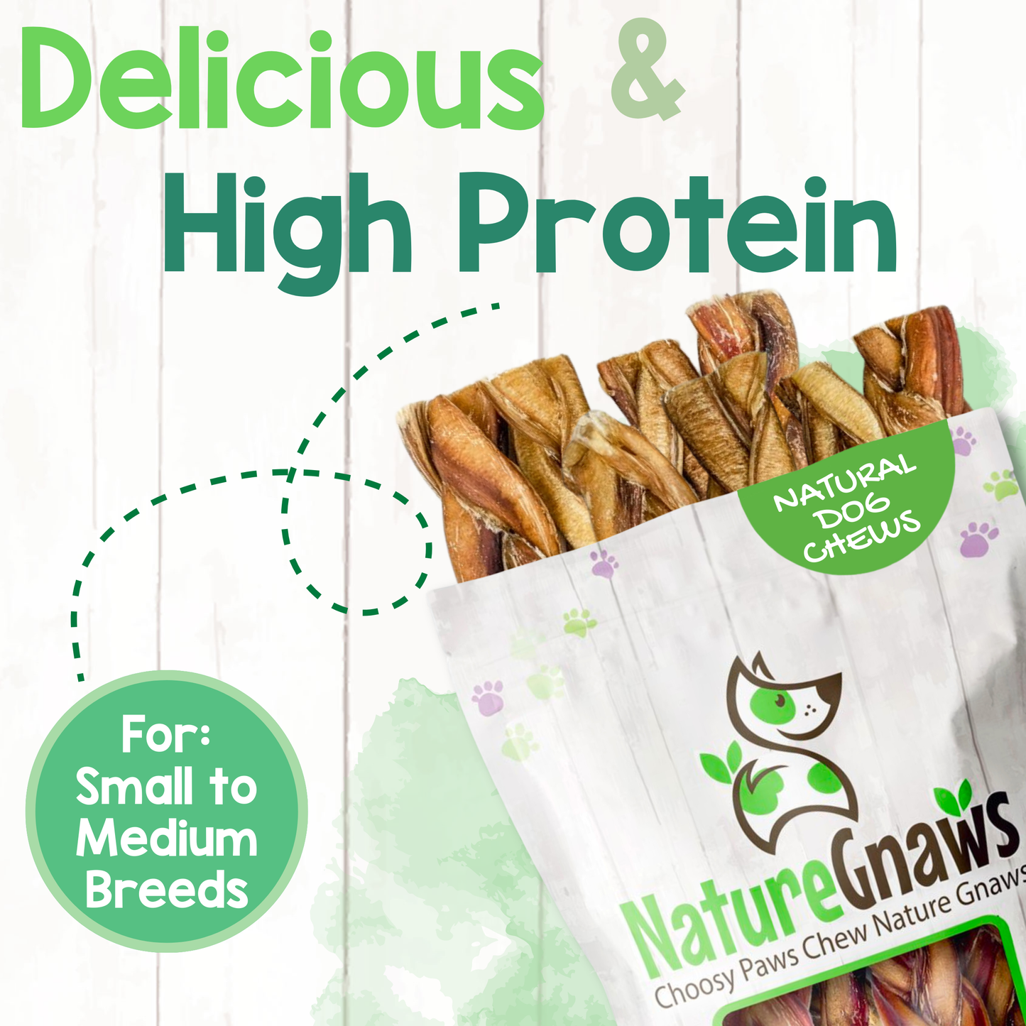 Braided Bully Sticks 5-6"