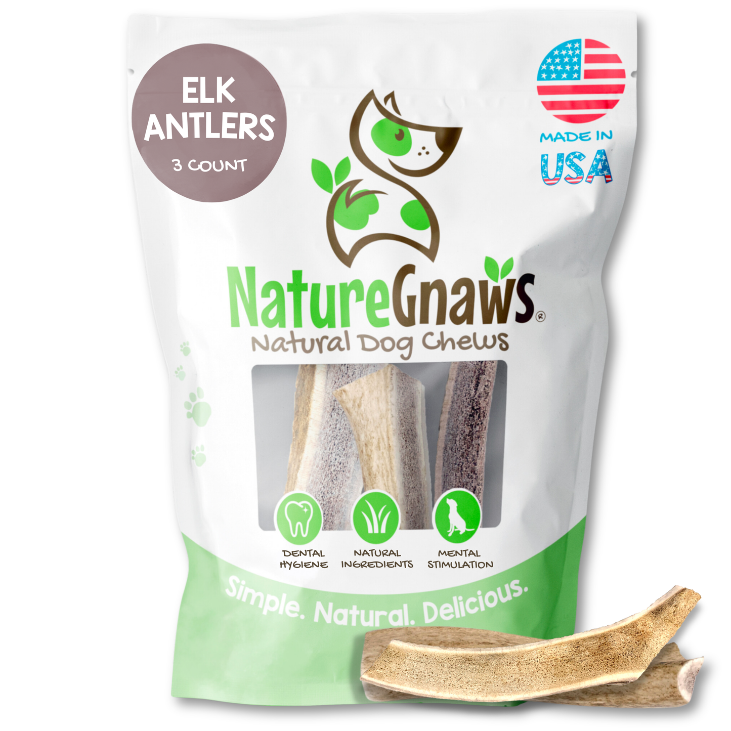 USA Antlers 4-7" – Long-Lasting Dental Dog Chews