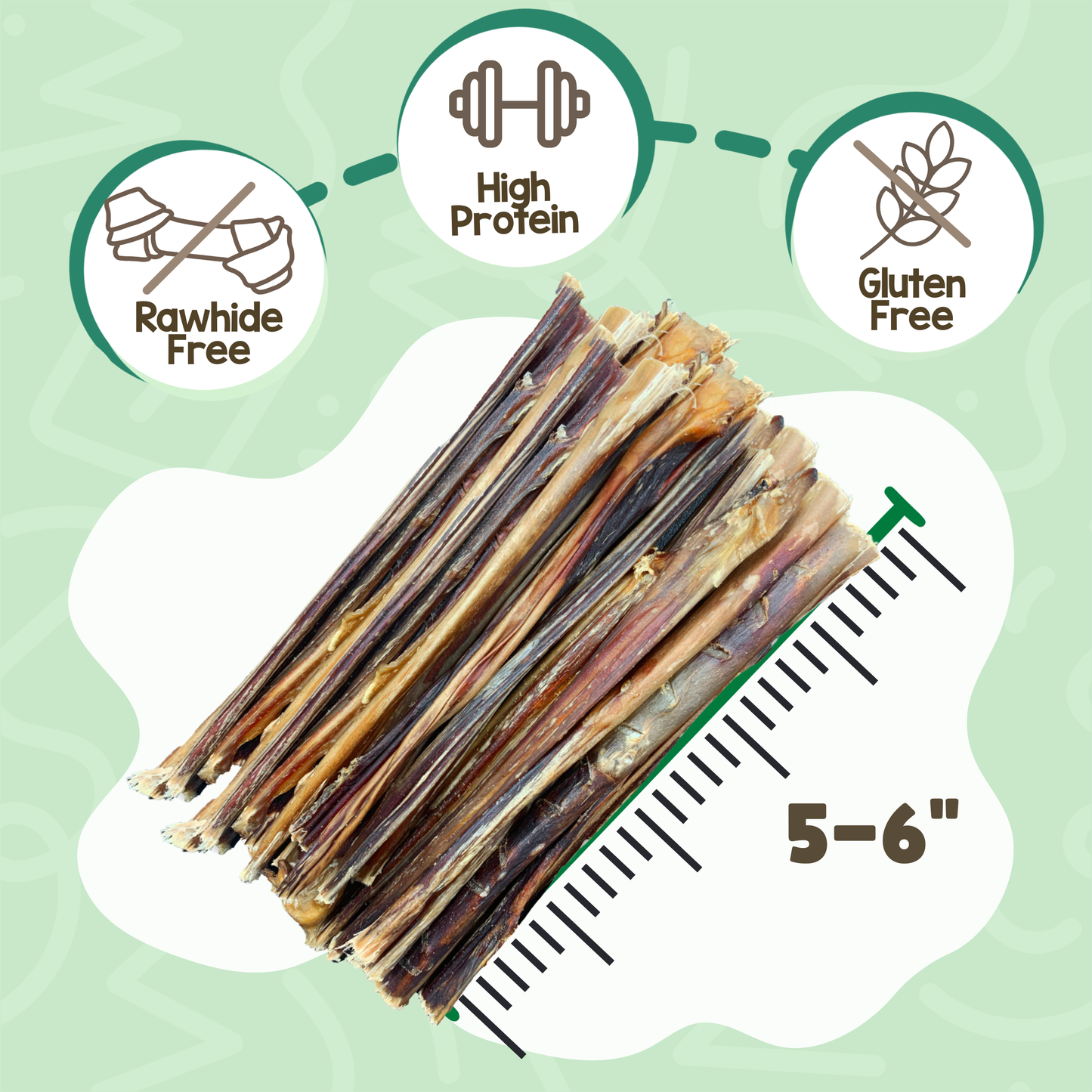 Pork Bully Sticks 5-6"