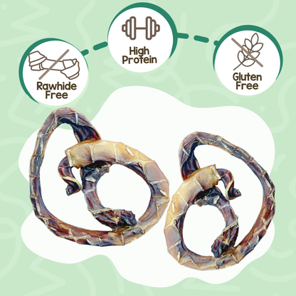 Pork Pretzels Natural Long-Lasting Dog Chews