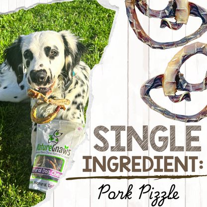 Pork Pretzels Natural Long-Lasting Dog Chews