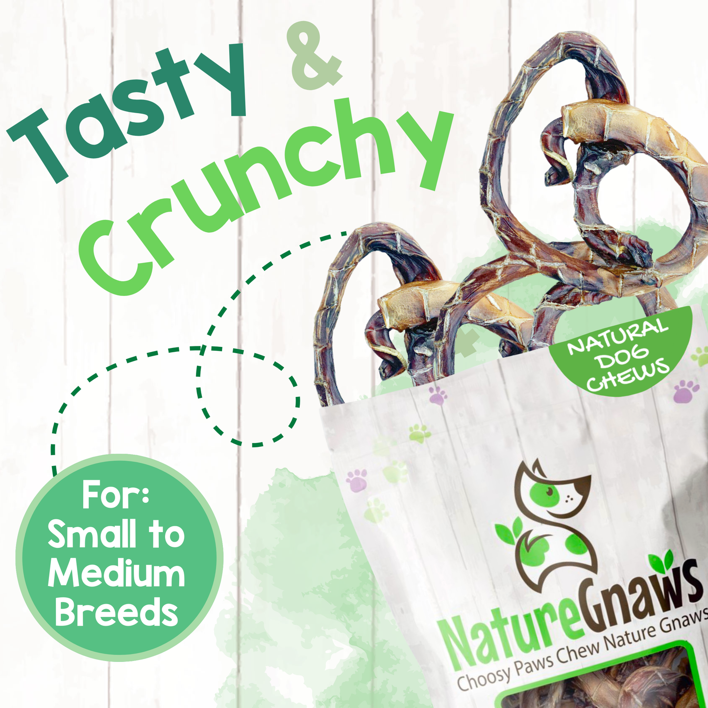 Pork Pretzels Natural Long-Lasting Dog Chews