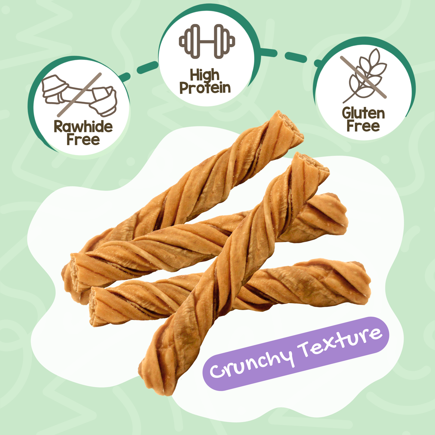 Beef Tripe Twists 4-5"