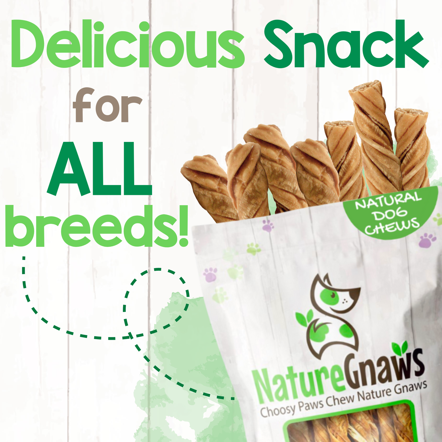 Beef Tripe Twists 4-5"