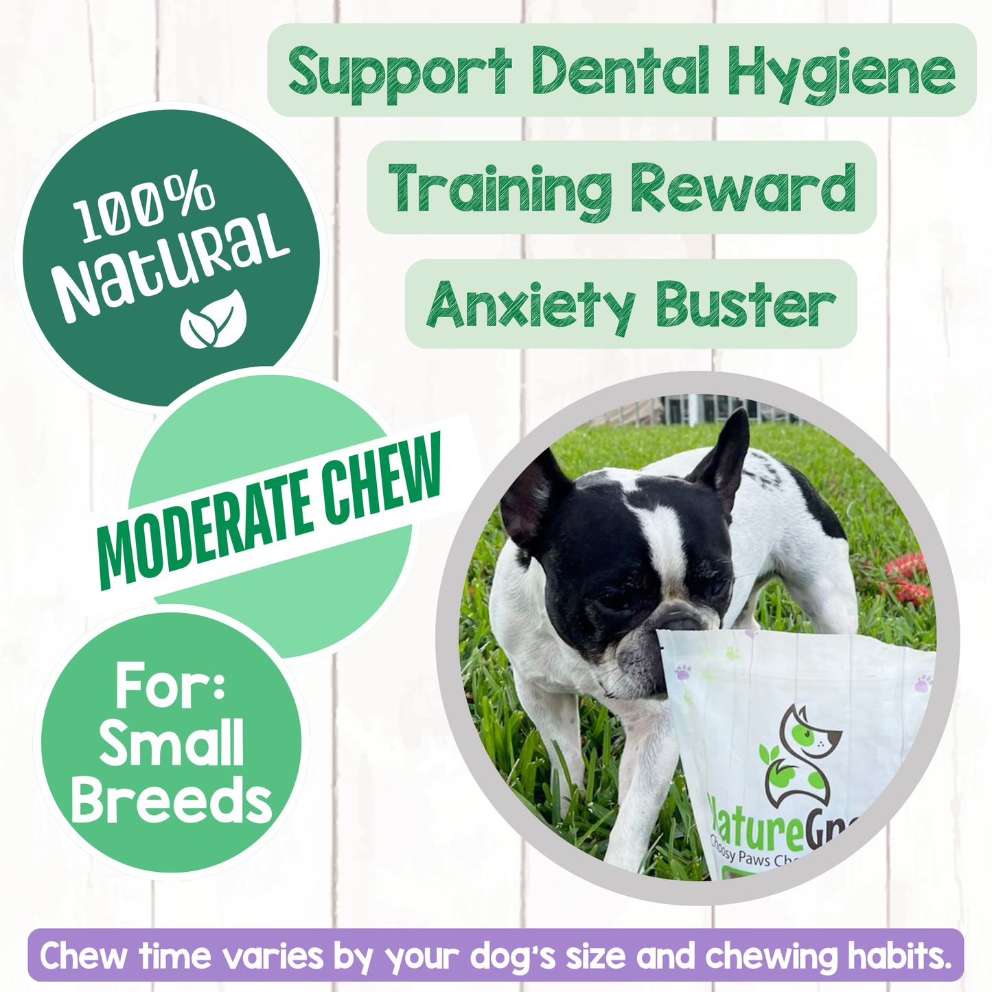 Extra Thin Bully Sticks 6" Long-Lasting Dental Dog Chews