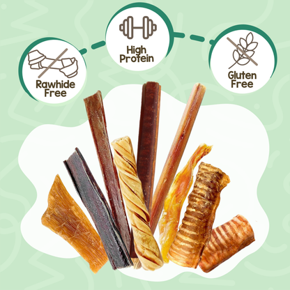 Premium Beef Dog Chews Variety Pack – Long-Lasting & Natural