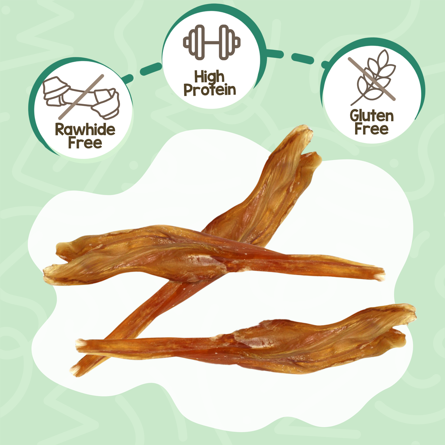 Beef Tendon 7–11" Durable Dental Chews