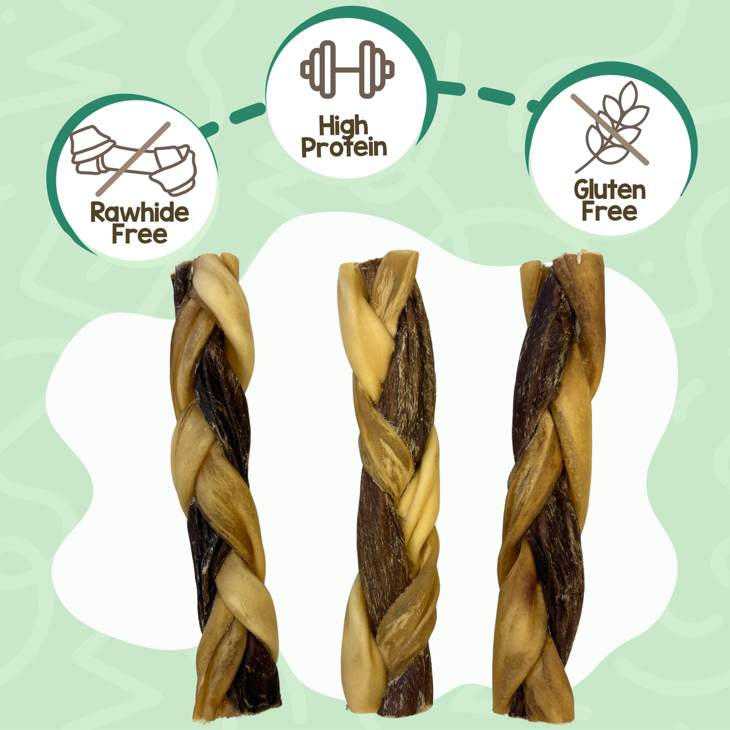 Braided Gnaws Long-Lasting Dental Dog Chews