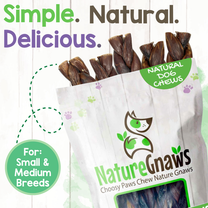 Braided Beef Gullet Long-Lasting Dental Dog Chews