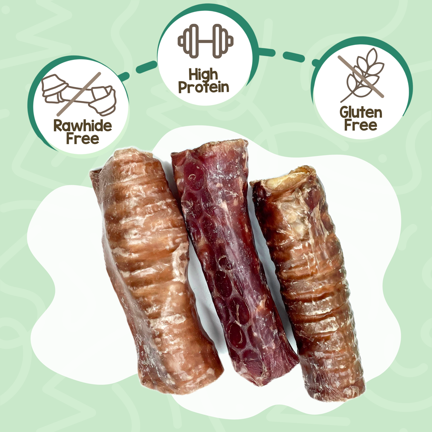 Beef Trachea Crunch Wrap Long-Lasting Dental Chew