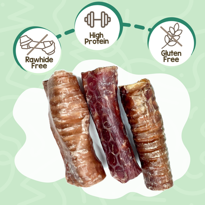 Beef Trachea Crunch Wrap Long-Lasting Dental Chew