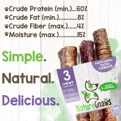 Beef Trachea Crunch Wrap Long-Lasting Dental Chew