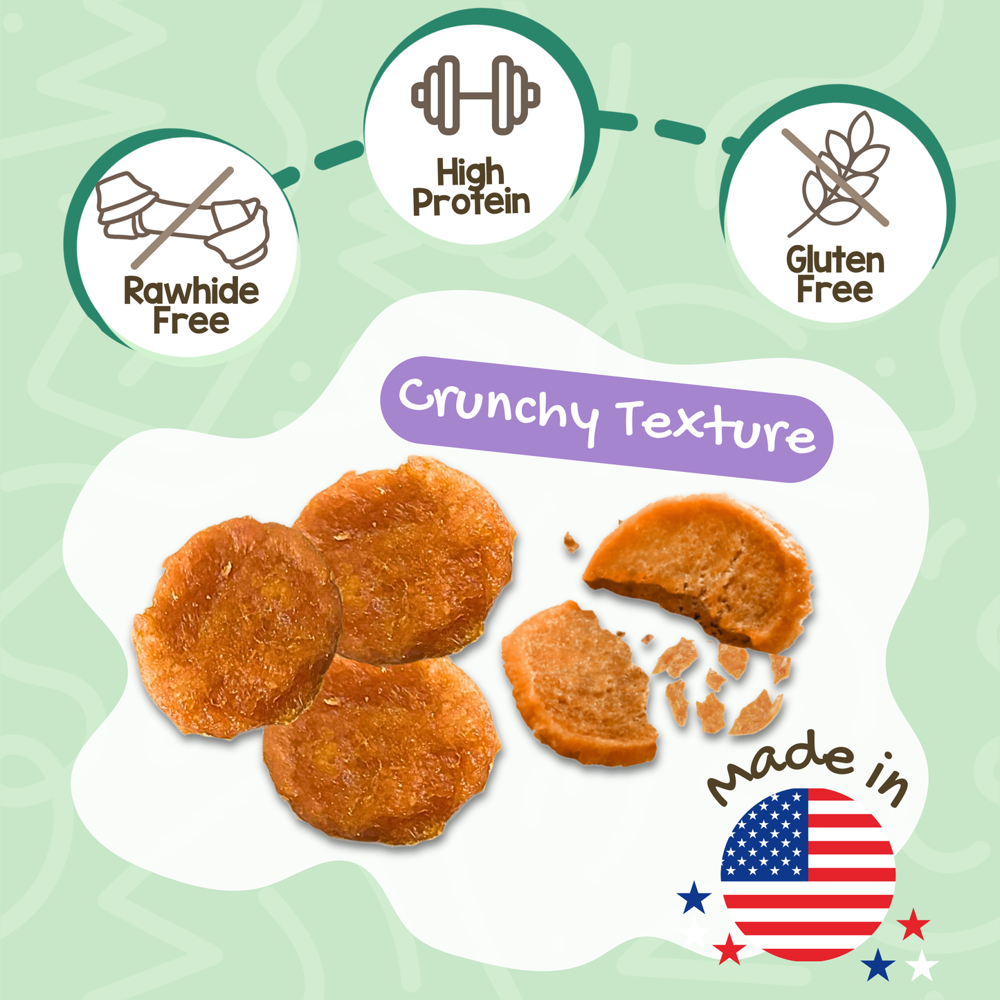 USA Crunchy Tenders 1lb Natural Dental & Training Chews