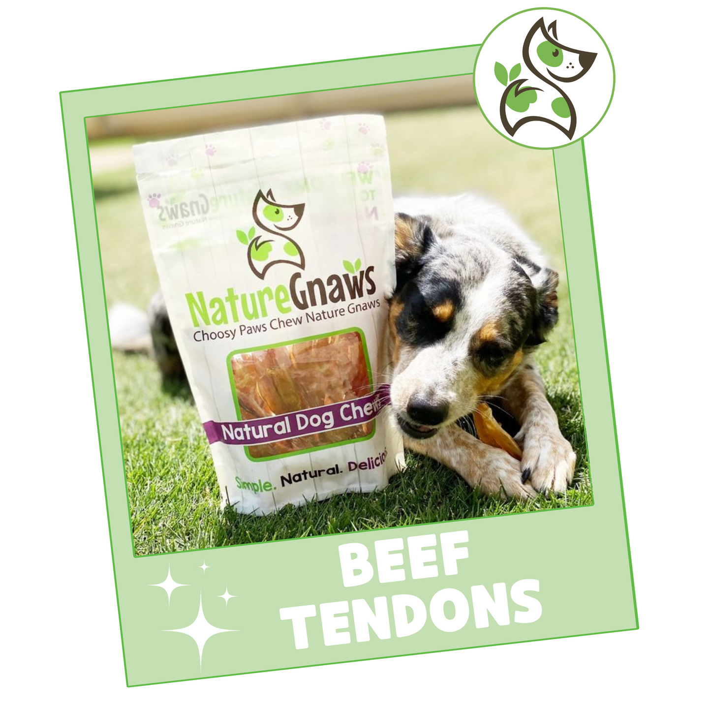 Beef Tendon Chews 4-5"