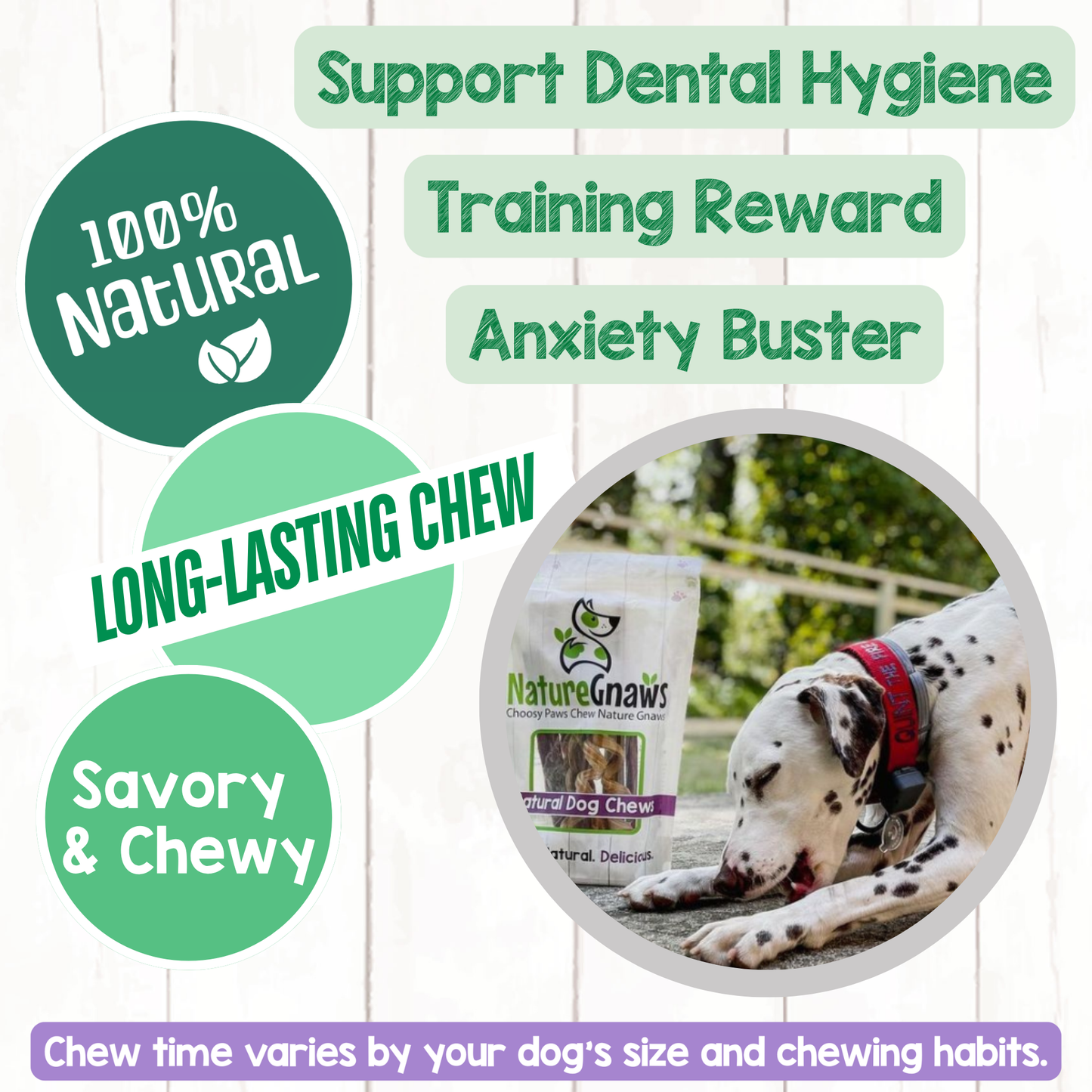 Beef Bully Coil Natural Long-lasting Dental Chew