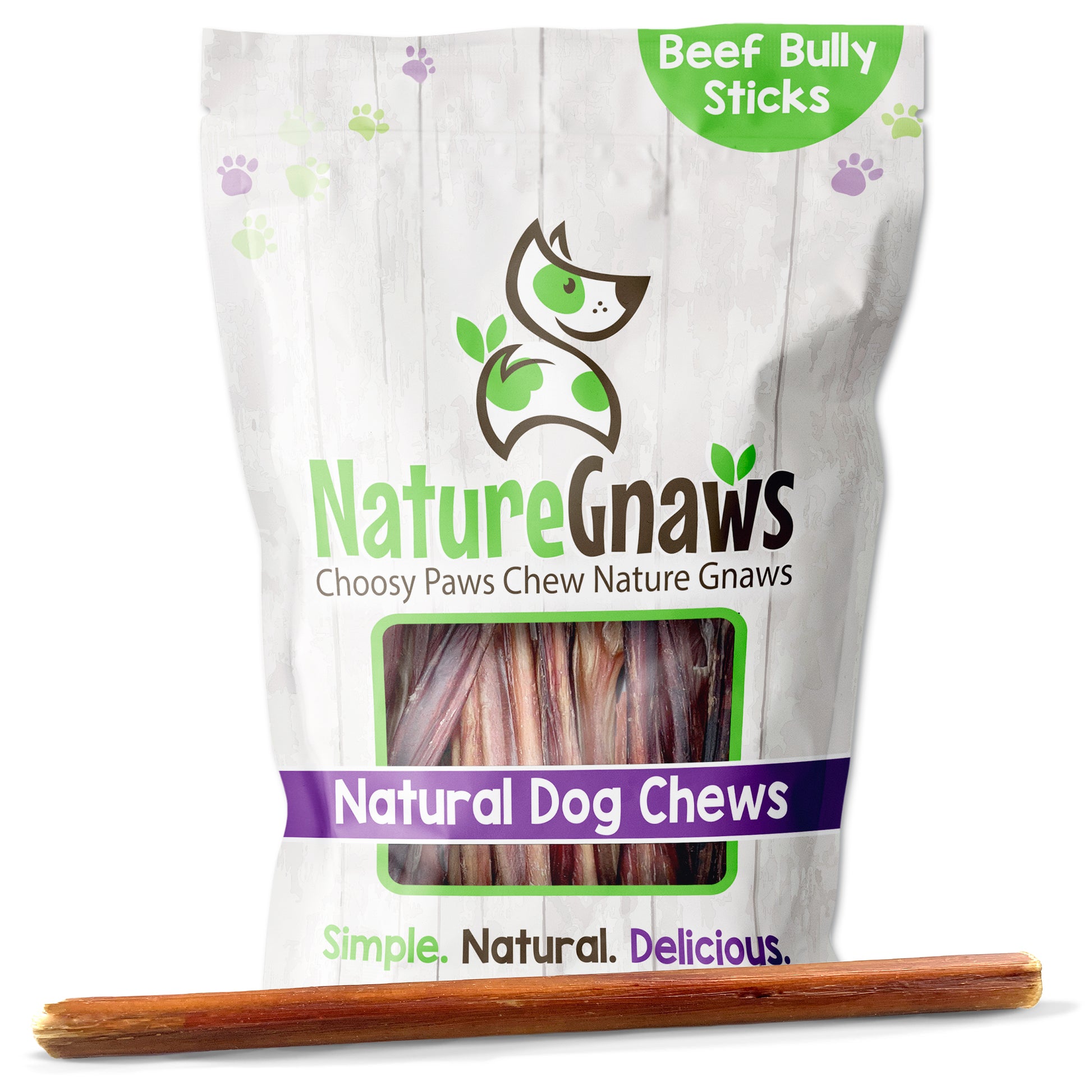 12 Bully Sticks for Large Dogs, Natural Dog Treats